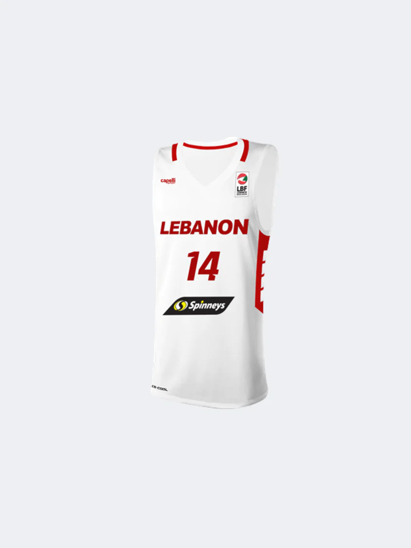 Lebanese National Team Karim Ezz El Din Jersey Unisex white